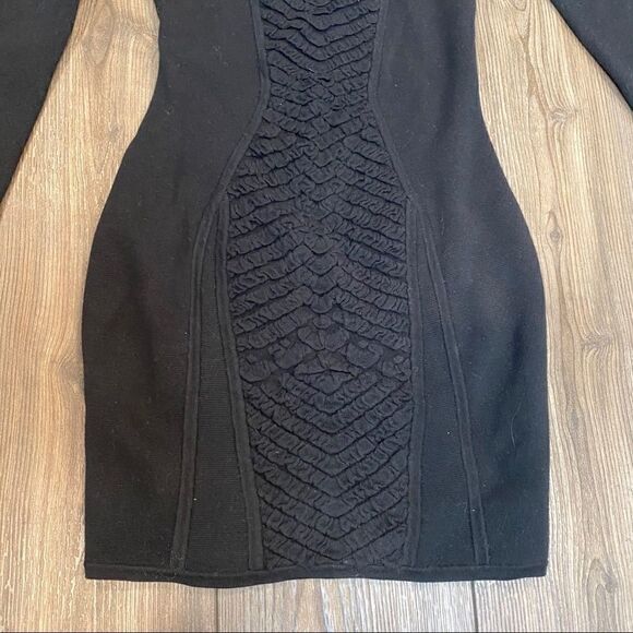 Nasty Gal XXS Black Sweater Mini Dress - Picture 2 of 6